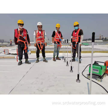 Metal roofing green round induction plates TPO system
